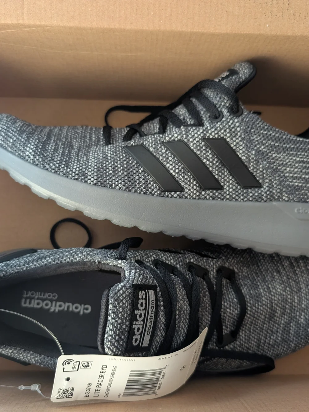 Adidas Men’s Cloudfoam Lite Racer - Gray/Black